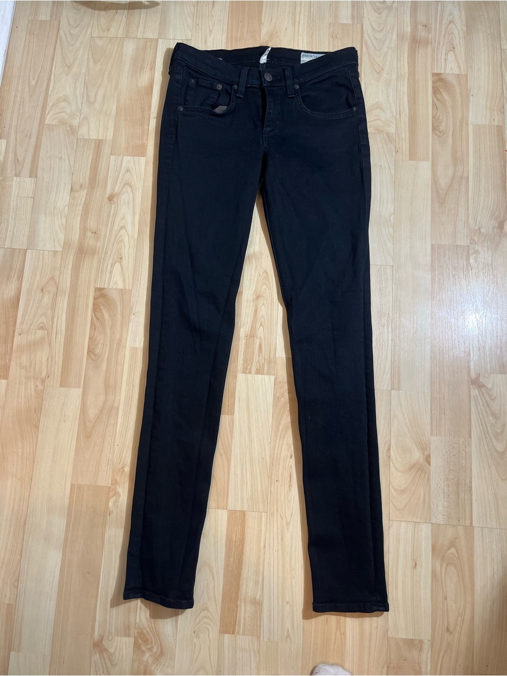 Rag & Bone Black Womens Skinny Denim Jeans Size 25